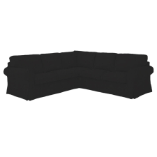  Ektorp sarokkanapé huzat (kinyitható) - MV fekete lakástextília