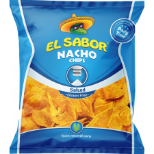 El sabor big nacho chips gluténmentes sós 225 g előétel és snack