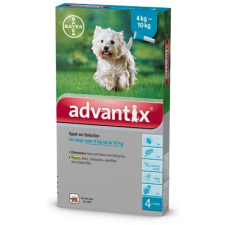 Elanco ADVANTIX SPOT ON 4-10KG KUTYA 4 PIPETTA/ doboz élősködő elleni készítmény kutyáknak