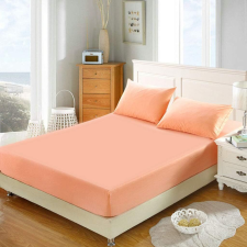 Elasztikus ágyhuzat Kotonia Home - Kötött, 100% pamut, lazac, 180x200+20 cm lakástextília
