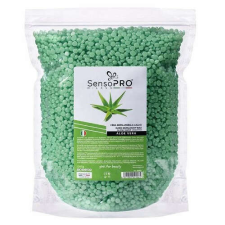 Elasztikus gyantázó granulátum, SensoPro, Aloe Vera, 1000 g szőrtelenítés