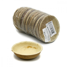 Eld. Pálmalevél tányér kerek szószos o9,5x2,5cm 60ml 25db/cs. 15022 party kellék