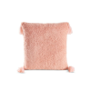  Elda rojtos szőrme hatású párnahuzat Púder rózsaszín 45x45 cm