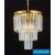 ELDLUX ELDICICLE kristály üveg csillár E14×7 D400x440mm arany