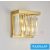 ELDLUX ELDICICLE kristály üveg fali lámpa E14×2 L250x250mm arany