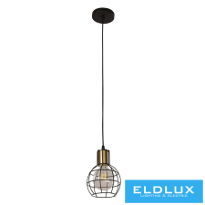 ELDLUX Függeszték E27 fekete világítás