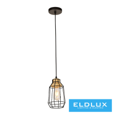 ELDLUX KETREC függeszték E27 fekete világítás