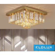 ELDLUX Kristály üveg mennyezeti lámpa E14×13 D600x600x350mm Arany világítás