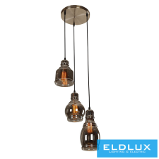 ELDLUX PEAR függeszték 3×E27 fekete világítás