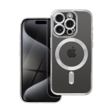 Electro Mag Apple iPhone 15 Pro MagSafe kompatibilis hátlap tok, szürke tok és táska