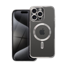 Electro Mag Apple iPhone 15 Pro Max MagSafe kompatibilis hátlap tok, szürke tok és táska