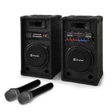 Electronic-Star Karaoke szett STAR-10 hangfalak, vezeték nélküli mikrofonok stúdiótechnika