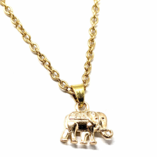  Elefántos gyerek nyaklánc medállal, arany színű nyaklánc
