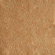 Elegance bronz dombornyomott papírszalvéta 33x33cm,15db-os asztalterítő és szalvéta