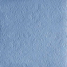 Elegance Jeans Blue dombornyomott papírszalvéta 40x40cm, 15db-os asztalterítő és szalvéta