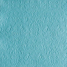 Elegance Light Petrol dombornyomott papírszalvéta 40x40cm,15db-os asztalterítő és szalvéta