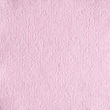  Elegance pink dombornyomott papírszalvéta 33x33cm,15db-os asztalterítő és szalvéta