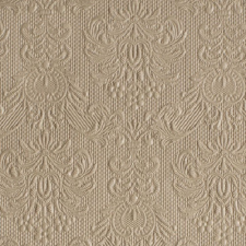 Elegance taupe dombornyomott papírszalvéta 25x25cm,15db-os asztalterítő és szalvéta