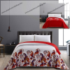  Elegancia BOHO kétoldalas ágytakaró, Bordó-fehér mintás, 170x210 cm (5871)