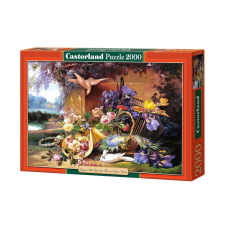  Elegáns csendélet virágokkal puzzle 2000 darabos puzzle, kirakós