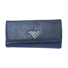  Elegáns női pénztárca, Pufo Luxury, 20 x 10 cm, fekete pénztárca