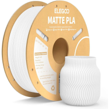 Elegoo PLA MATTE - 1,75mm, 1kg, Cardboard Spool, Matte White (ELEEG240440) nyomtató kellék
