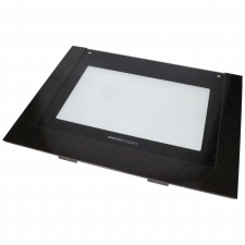 ElektraBregenz 595x456 mm Üveg, ajtó, külső, fekete, (eredeti) ELEKTRABREGENZ tűzhely beépíthető gépek kiegészítői