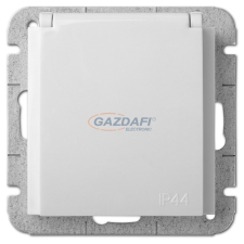 ELEKTRO-PLAST 1439-10 "Sentia" 2P+E, IP44, süllyesztett dugalj, fehér villanyszerelés