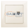 ELEKTRO-PLAST 1450-01 "Sentia" süllyesztett RJ11 telefon csatlakozó aljzat, krém, kerettel