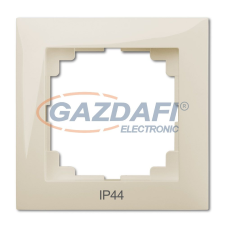 ELEKTRO-PLAST 1471-41 &quot;Sentia&quot; egyes keret, krém, IP44, 250V, 10A villanyszerelés