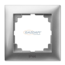 ELEKTRO-PLAST 1471-46 "Sentia" egyes keret, ezüst, IP44, 250V, 10A villanyszerelés
