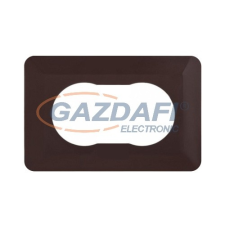 ELEKTRO-PLAST 2100-24 univerzális tapétavédő kettes keret, barna, 131x203x3mm villanyszerelés