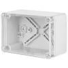 ELEKTRO-PLAST 2703-01 kötődoboz átlátszó fedéllel, 110x75x59mm, szürke, IP65