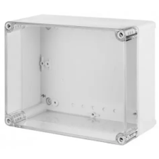 ELEKTRO-PLAST 2712-01 kötődoboz átlátszó fedéllel, 170x135x107mm, szürke, IP65 villanyszerelés