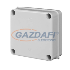 ELEKTRO-PLAST EP-0250-04 kötődoboz sima oldalfallal, 135x135x62mm, szürke, IP55 villanyszerelés