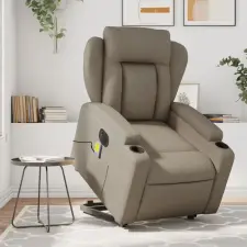  elektromos cappuccino műbőr felállást segítő masszázsfotel masszázsfotel