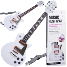 Elektromos gitár gyermekeknek – Fehér játékhangszer