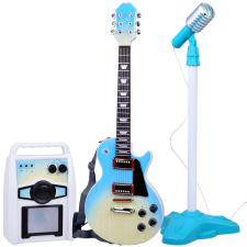 Elektromos gitár mikrofonnal és erősítővel gyerekeknek karaoke játékhangszer