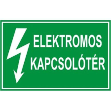  Elektromos kapcsolótér - öntapadó, 160*240mm információs tábla, állvány