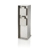  Elektromos kerti oszlop ROCK 2x Socket 230V IP44 Ezüst PHILIPS