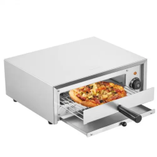  Elektromos Pizzasütő Kivehető Morzsatálcával 305mm 1500W pizzasütő