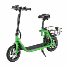  Elektromos Roller levehető üléssel, kosárral - Zöld elektromos roller