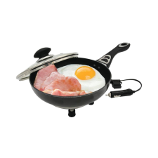  Elektromos serpenyő fedővel teherautóhoz 20cm x 4cm 150W 12V edény