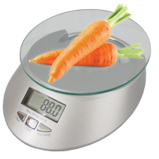 Elektronikus üveg konyhai pincér 5kg / 1g óra - 2 db-os csomag konyhai mérleg