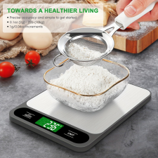 élelmiszermérleg, 10 kg digitális konyhai mérleg sütéshez, főzéshez konyhai mérleg
