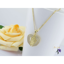  Elen Antiallergén SzűzMária medálos nyaklánc angyal szárnnyal-14K nyaklánc