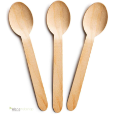  Elena Fa teás/kávés kanál 95 mm 100 db party kellék