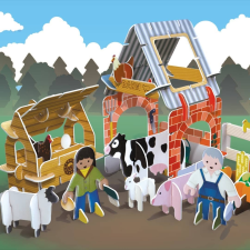  Élet a farmon - Playpress - Ötletes öko játék kreatív és készségfejlesztő