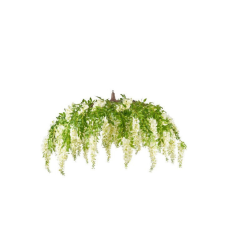  Élethű csüngő fehér akác 140 cm dekoráció