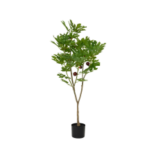  Élethű fügefa cserépben sötétlila 50x50x112 cm dekoráció